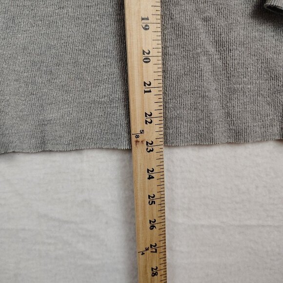 Zara Trafaluc Gray Ribbed Knit Sweater Shirt Womens Medium - Picture 7 of 7
